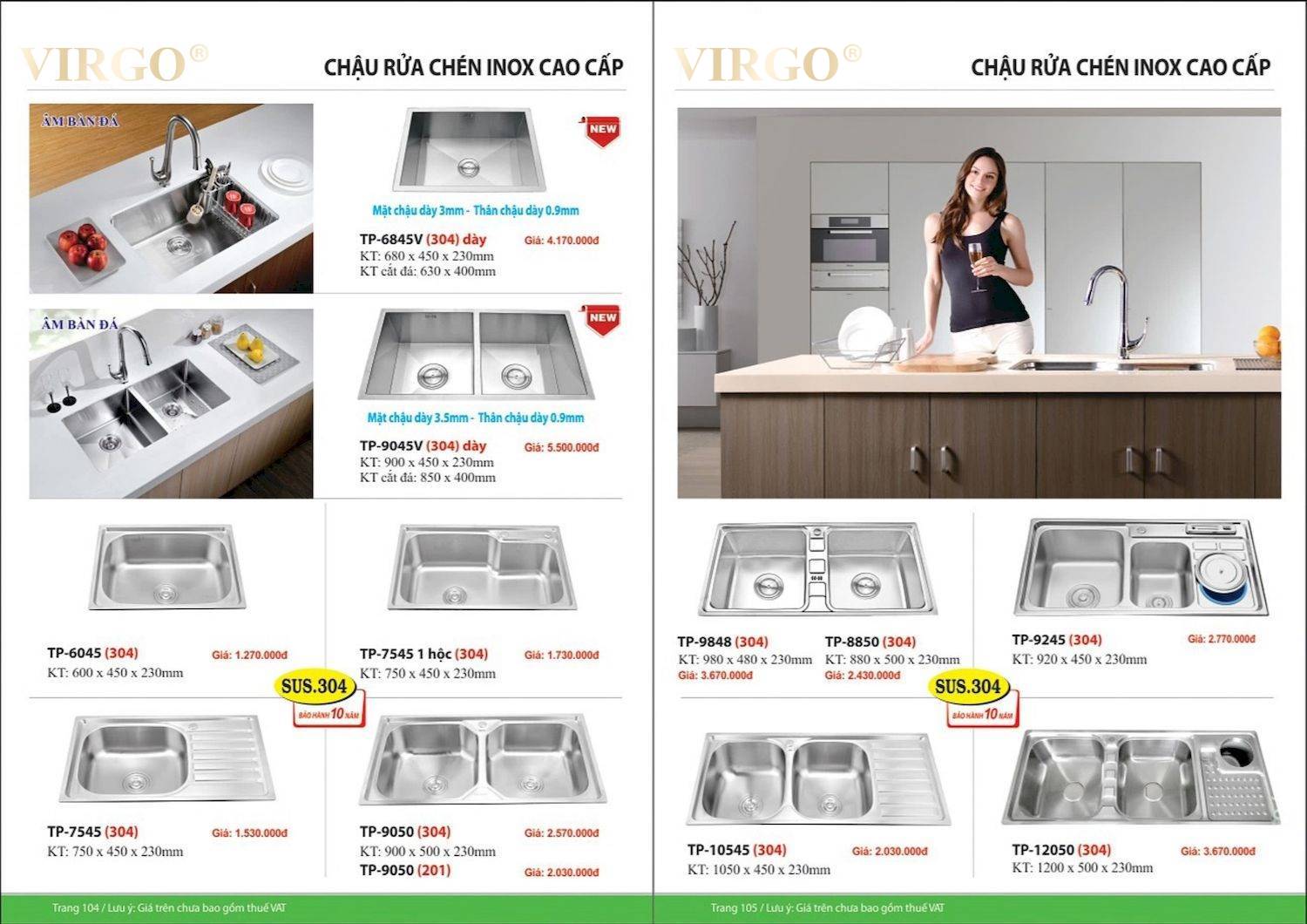 Catalogue và bảng giá Thiết bị vệ sinh VIRGO mới nhất /Page 53